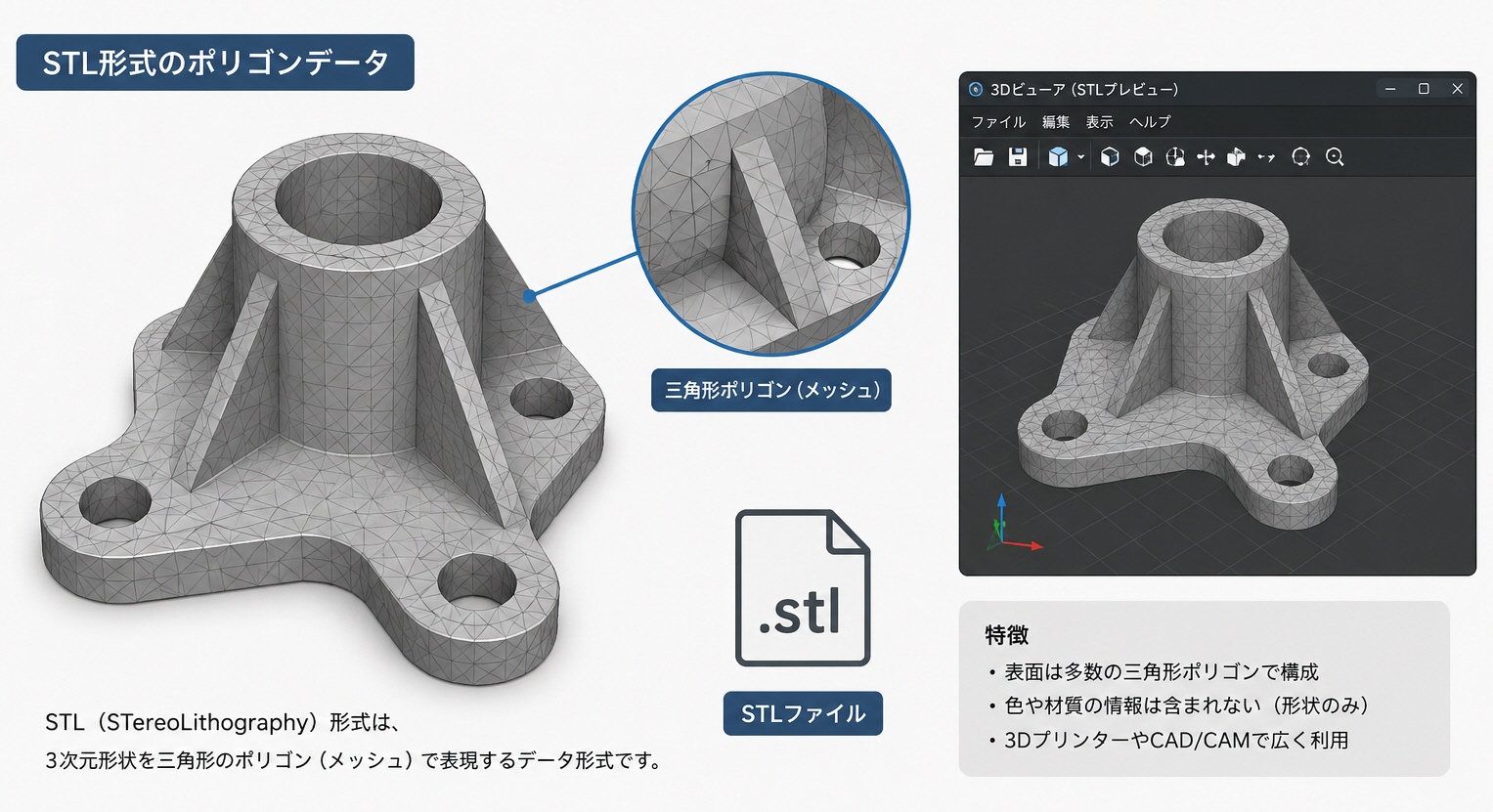 STL形式のポリゴンデータ