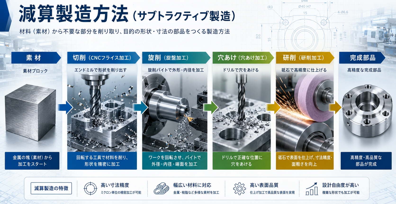 減算製造方法（サブトラクティブ製造）