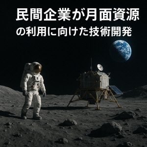 民間企業が月面資源の利用に向けた技術開発
