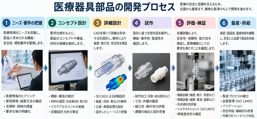 医療器具部品の開発プロセス
