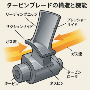 タービンブレード構造と機能