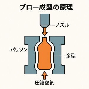 ブロー成型原理