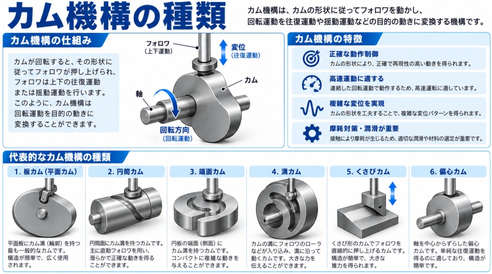 カム機構の種類