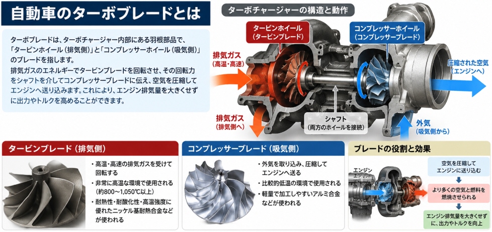 自動車のターボブレードとは