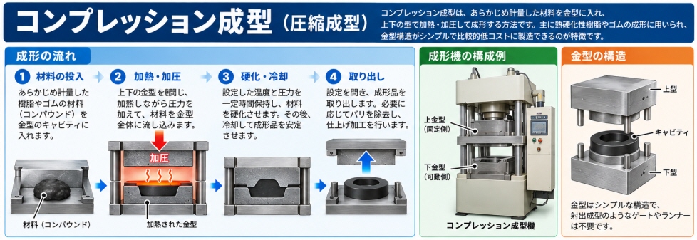 コンプレッション成型