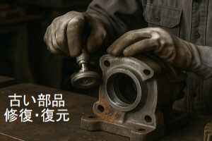 古い部品の修復復元