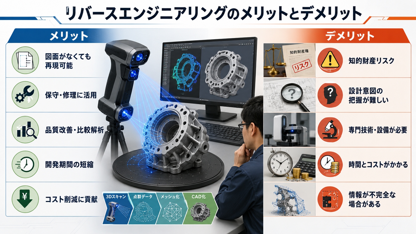 リバースエンジニアリング のメリットと デメリット