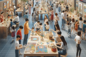 アインタラクティブな展示