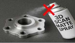 マットスプレイ塗布不要でスキャン可能