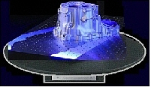 回転テーブル360度スキャン