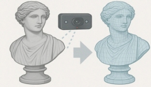 芸術作品の3Dｽｷｬﾝ