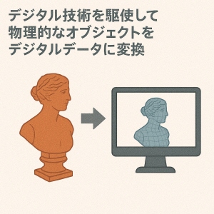 デジタル技術を駆使して物理的なオブジェクトをデジタルデータに変換