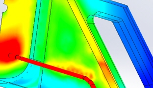 流体解析自動車部品