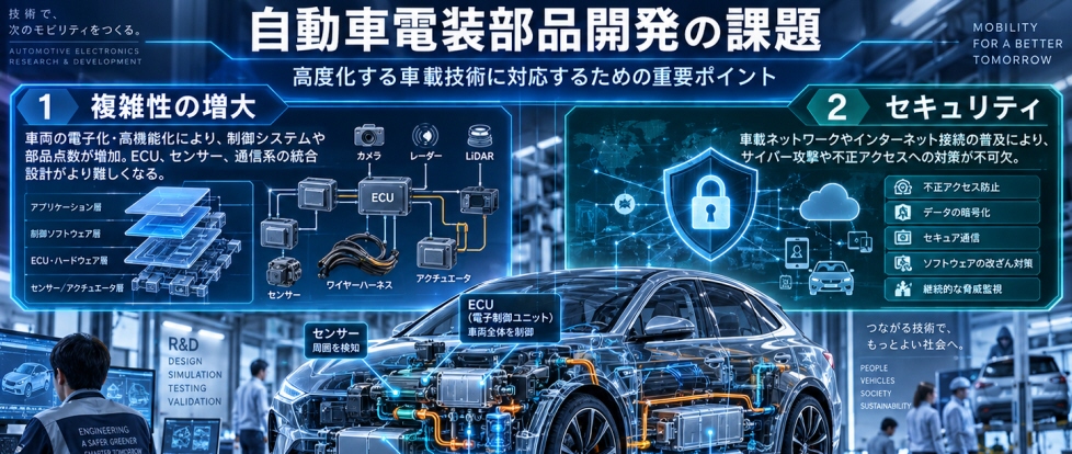 自動車電装部品開発の課題