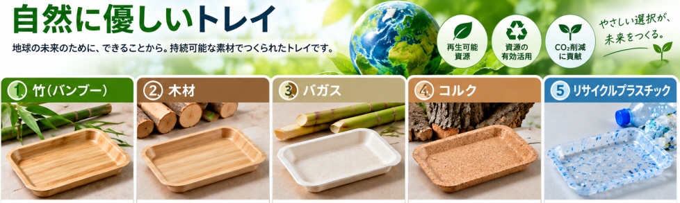 自然に優しいトレイ