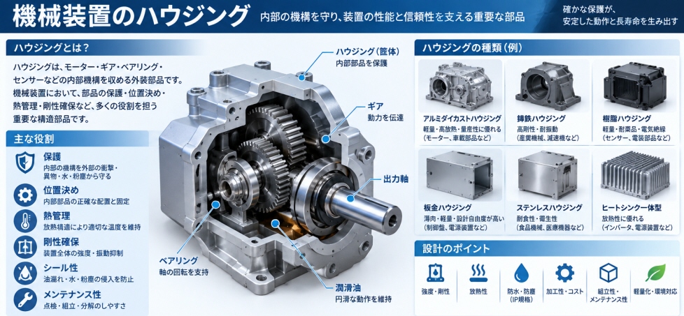 機械装置のハウジング
