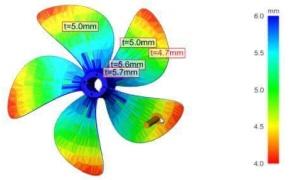 肉厚ムラ,反り,収縮,摩耗,可視化