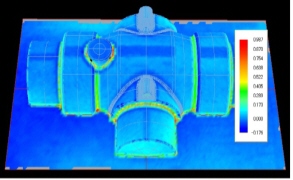CADとの差分解析,偏差マップ
