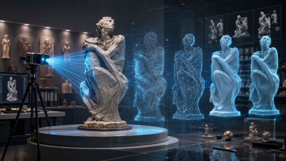 立体アーティスト作品のデジタル化