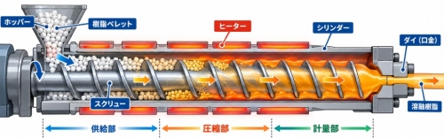 押出機スクリュー