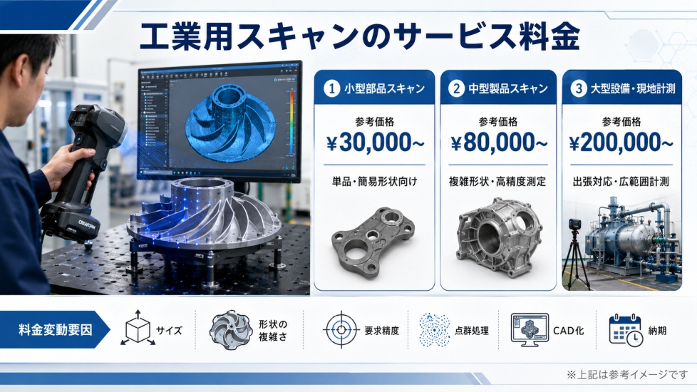 工業用スキャンのサービス料金