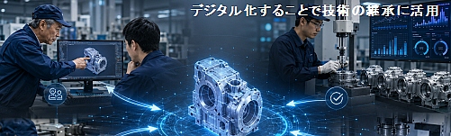 デジタル化することで技術の継承に活用