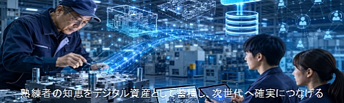 熟練者の知恵をデジタル資産として蓄積し、次世代へ確実につなげる