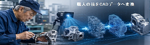 職人の技をCADデータへ変換