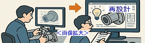 既存製品の形状を読み取り
