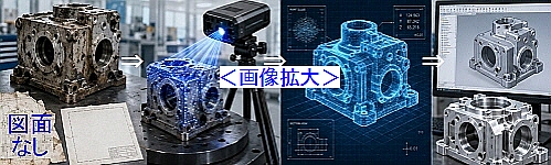 図面のない部品の再製作