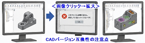 CADバージョン互換性の注意点